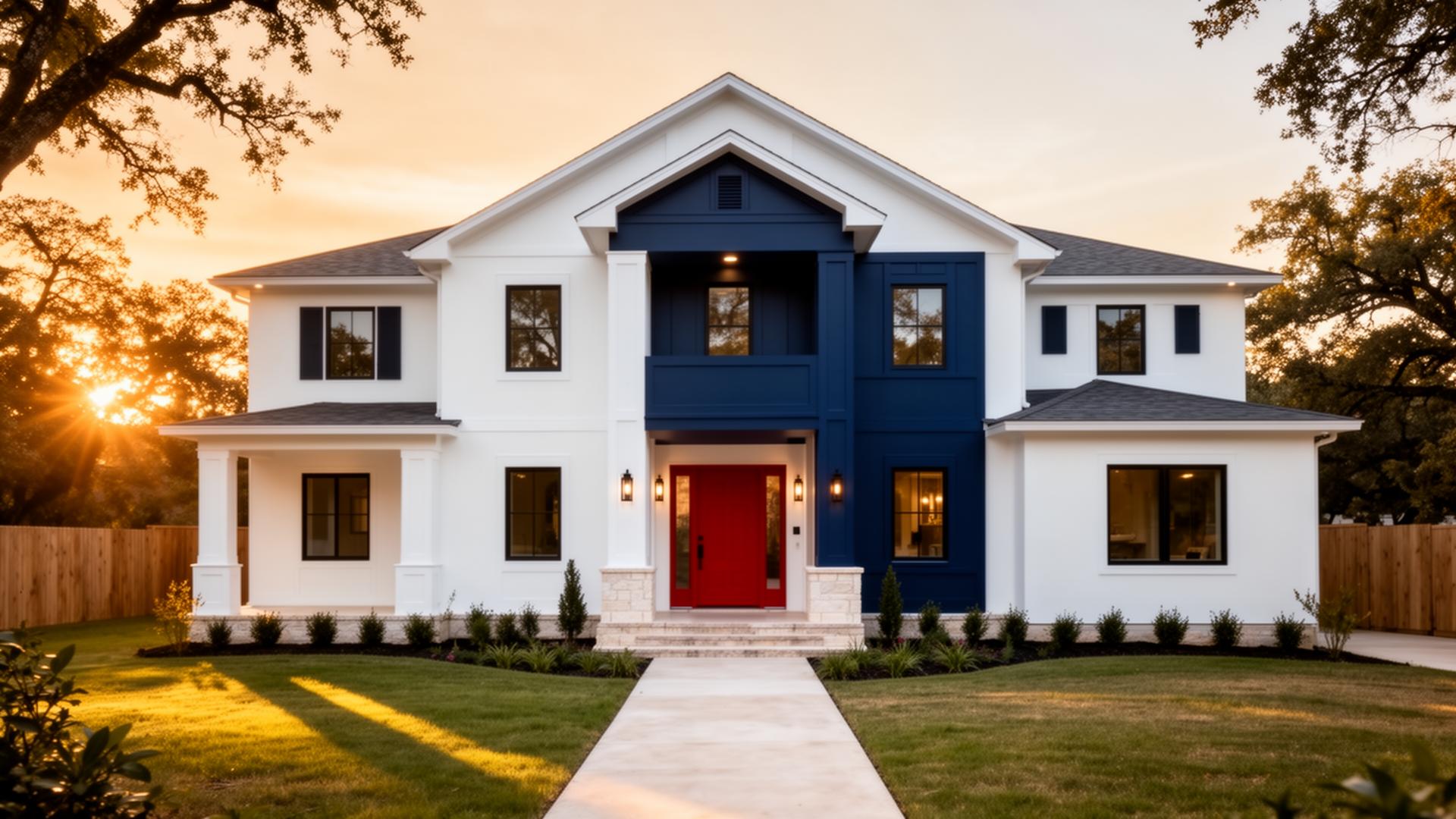 Luxury San Antonio home freshly painted by Pro Painters